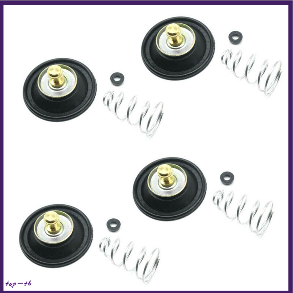 ❤️4x สําหรับ Honda CB400T GL500 GL1100 คาร์บูเรเตอร์ Air ตัด-ปิดวาล์วไดอะแฟรมฤดูใบไม้ผลิ