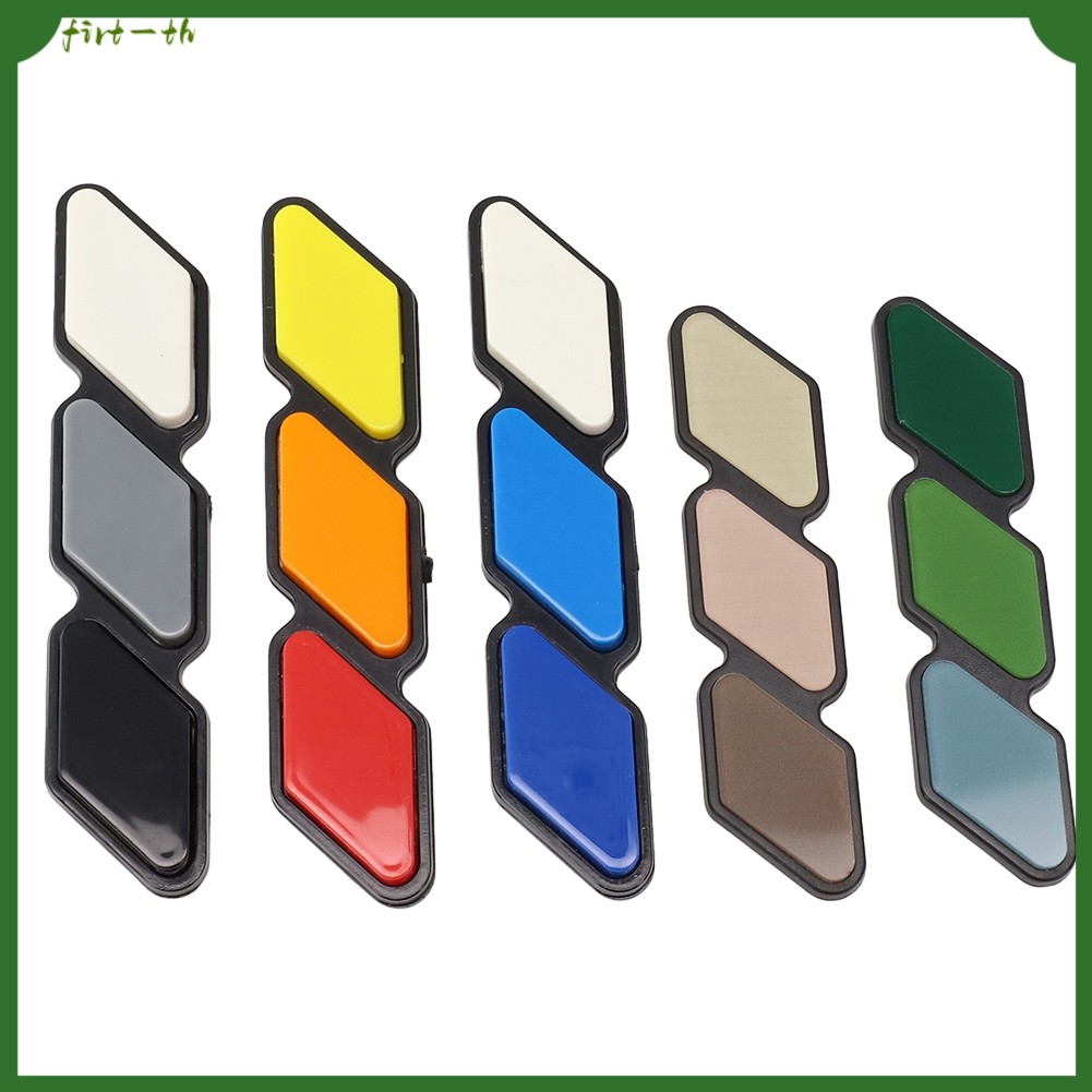 ❤️Tri-color 3 Grille Badge emblem สําหรับ Toyota สําหรับ 4Runner สําหรับ Rav4 สําหรับ Highlande