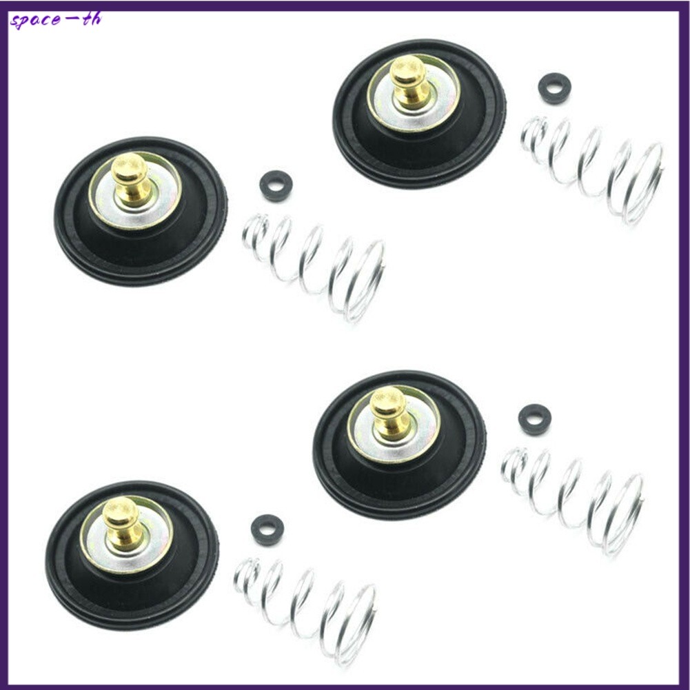 ❤️4x สําหรับ Honda CB400T GL500 GL1100 คาร์บูเรเตอร์ Air ตัด-ปิดวาล์วไดอะแฟรมฤดูใบไม้ผลิ