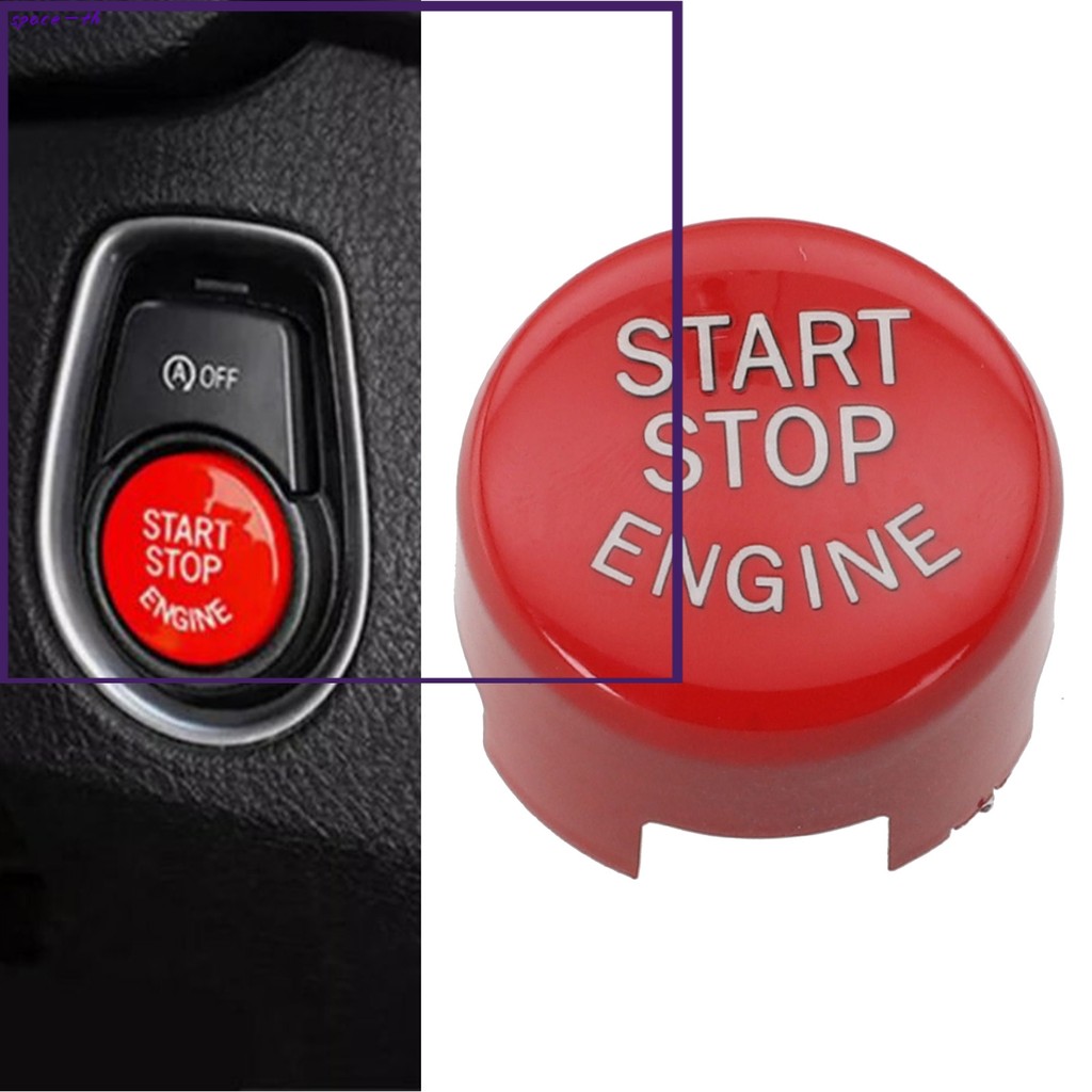❤️เปลี่ยนปุ่มสตาร์ทปุ่มกดสีแดงระดับพรีเมียมสําหรับ BMW สําหรับ F10 F20 F30 F Series