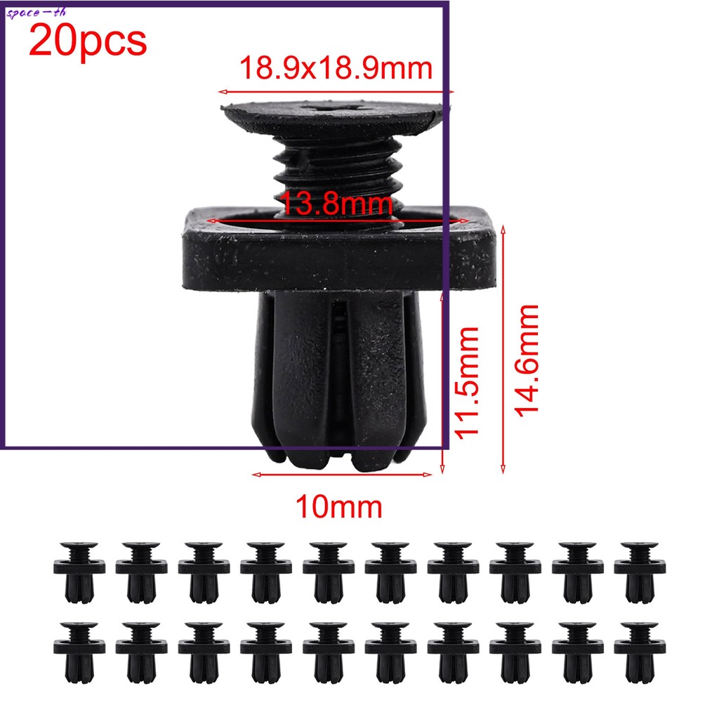 ❤️20x Mudguard คลิป 9514-TG1-T01 สําหรับ Honda สําหรับ HRV สําหรับ Accord สําหรับ Odyssey สําหรับ CR