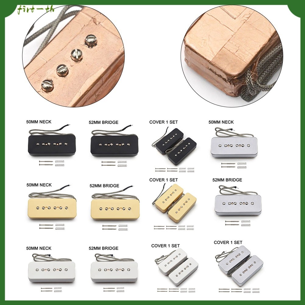 ⭐ ราคาล้างสต็อก⭐Alnico 5 P90 Style Pickup Dual Coil Pickup กีตาร์ไฟฟ้า Humbucker ไร้เสียงรบกวน
