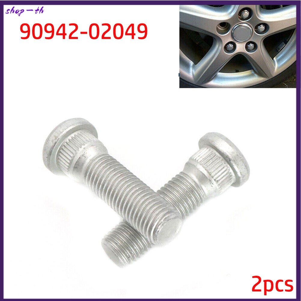 ❤️2x สําหรับ TOYOTA สําหรับ TACOMA สําหรับ LEXUS WHEEL LUG STUD HUB BOLT 90942-02049