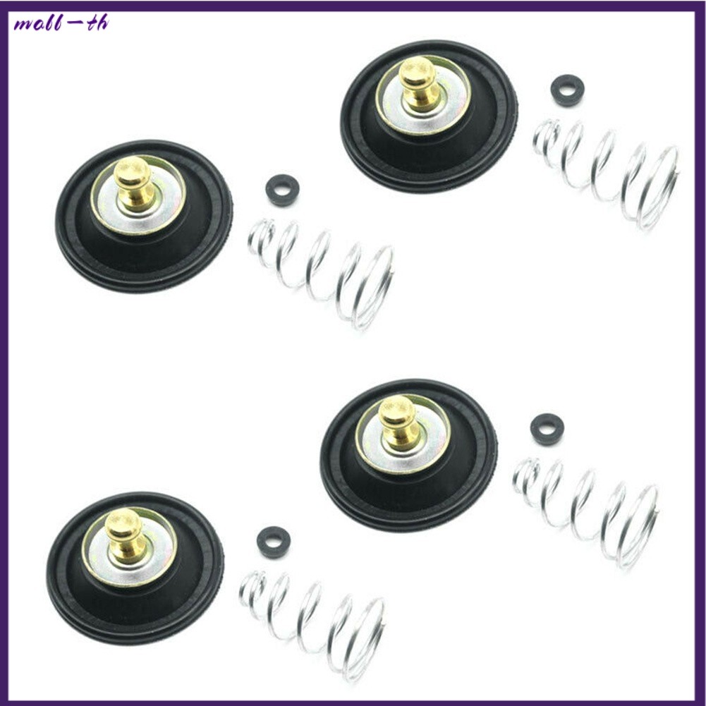 ❤️4x สําหรับ Honda CB400T GL500 GL1100 คาร์บูเรเตอร์ Air ตัด-ปิดวาล์วไดอะแฟรมฤดูใบไม้ผลิ