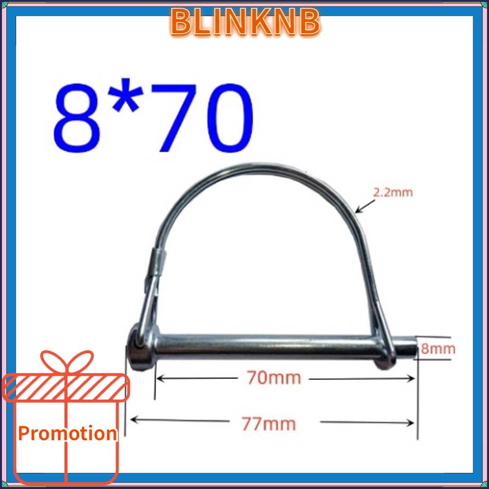 BLINKNB4x M8*70 มม.Trailer Coupler Hitch Pin Lock D Shape Heavy Dutyลากจูงความปลอดภัยล็อค