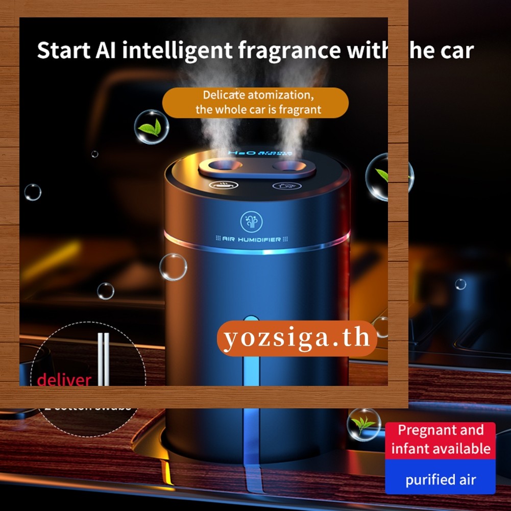 [Clearance Price]Vehicle Air Humidifier ชาร์จ USB สําหรับ Mini Essential Oil Diffuser พร้อมไฟอารมณ์