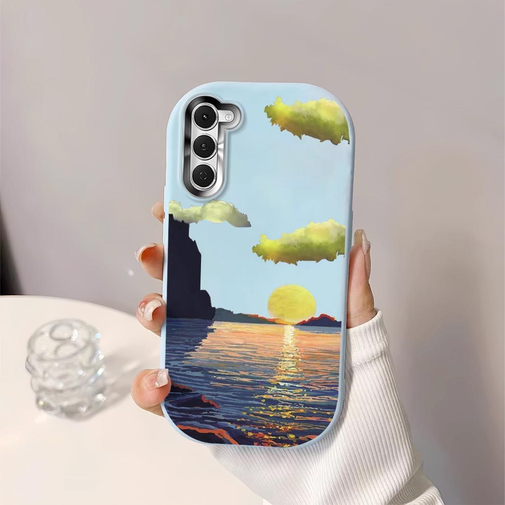 สําหรับ Tecno Spark 40 Pro Seascape Case Soft Original Liquid Silicone Casing