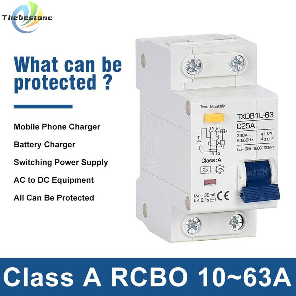 [THEBEST] MCB RCCB RCD Type A/AC RCBO DPNL Residual Current Circuit Breaker