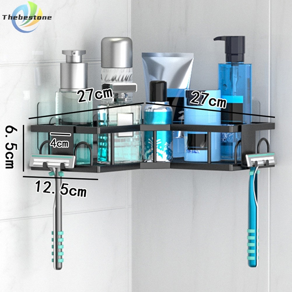 [THEBEST] Corner Shelf Organizer, Black Bathroom Organizer