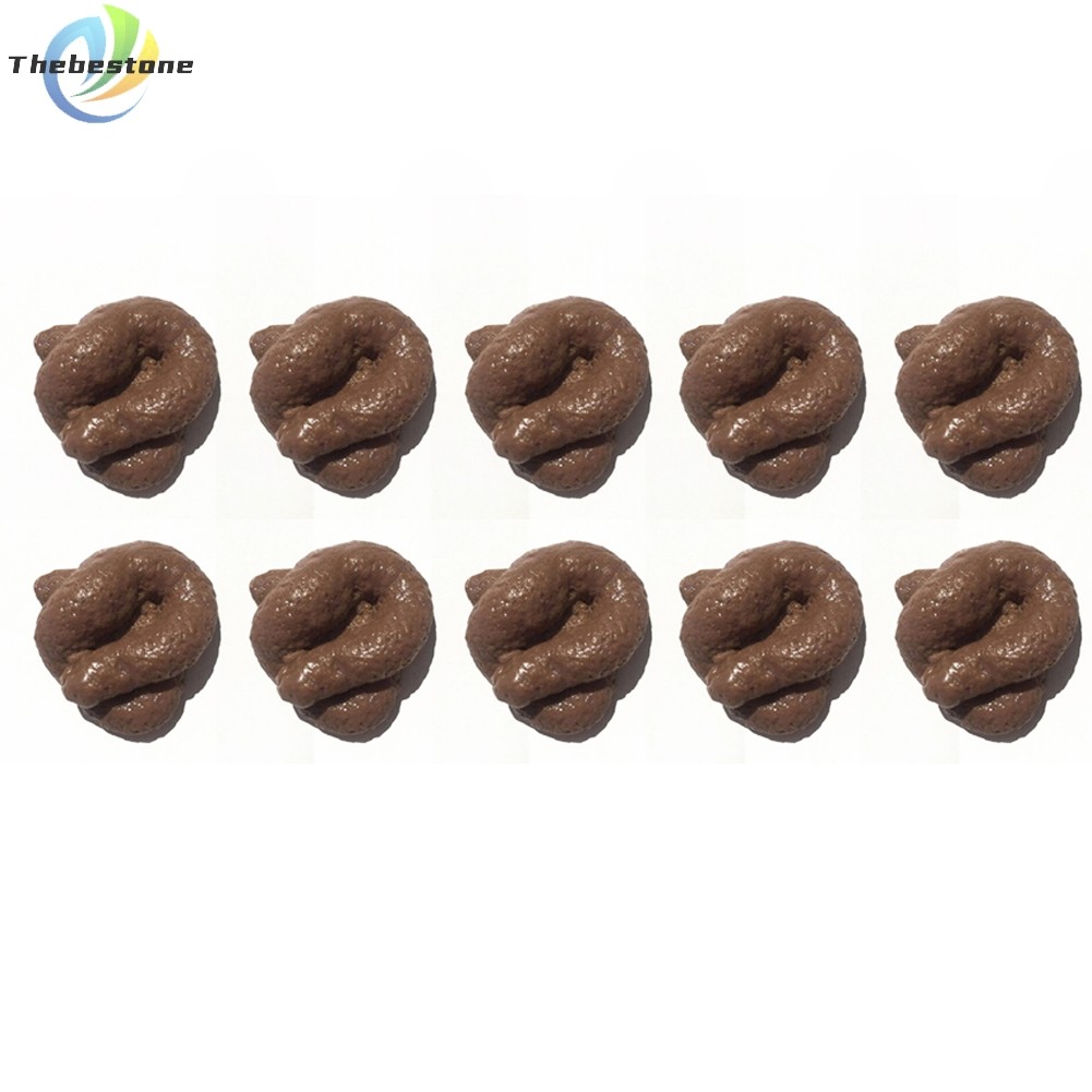 [THEBEST] 5/7/10PCS ยางเหนียวนุ่มเหมือนจริงปลอม Poo Waste Turd Prank Poop Joke Fun