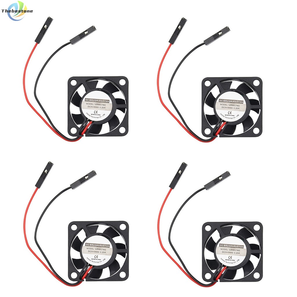 [THEBEST] พัดลมระบายความร้อน 5V 3007 สําหรับ Raspberry Pi 4, Pi 3 B+, Pi 3 B, Pi 2, Pi B+,Pi สําหรับ