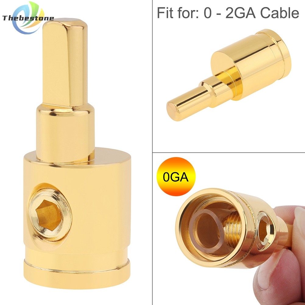 [THEBEST] Power and Ground 1/0 Gauge ถึง 4 Gauge Pin สําหรับ AWG Power Wire Reducer เครื่องเสียงรถยน