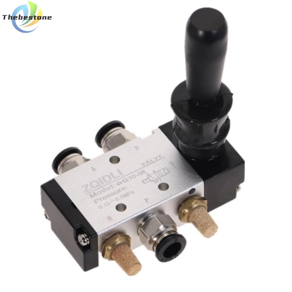 [THEBEST] 4H210-08 5/2 Way Hand Lever ดําเนินการควบคุมวาล์วด้วยตนเองนิวเมติก