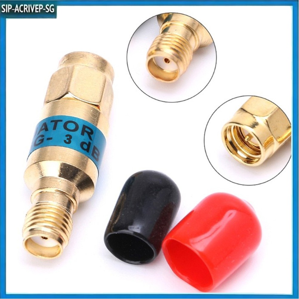 SIP สําหรับ SMA 6GHz Attenuator สําหรับ SMA ชายกับหญิง 2W 6db 15db 30db RF Coaxial Attenuator