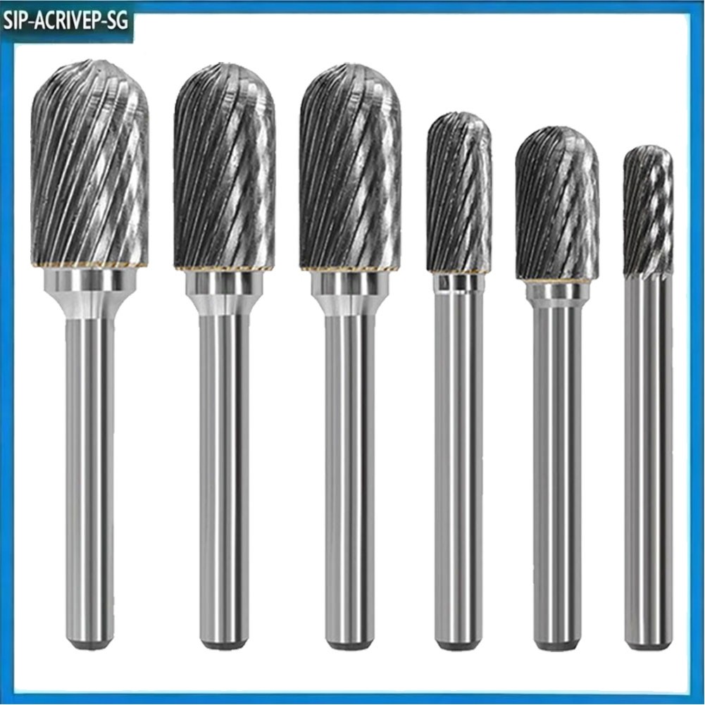 SIP 6 มม.Shank ROTARY File Router บด Burr Rotary Steel File Polishing C Type