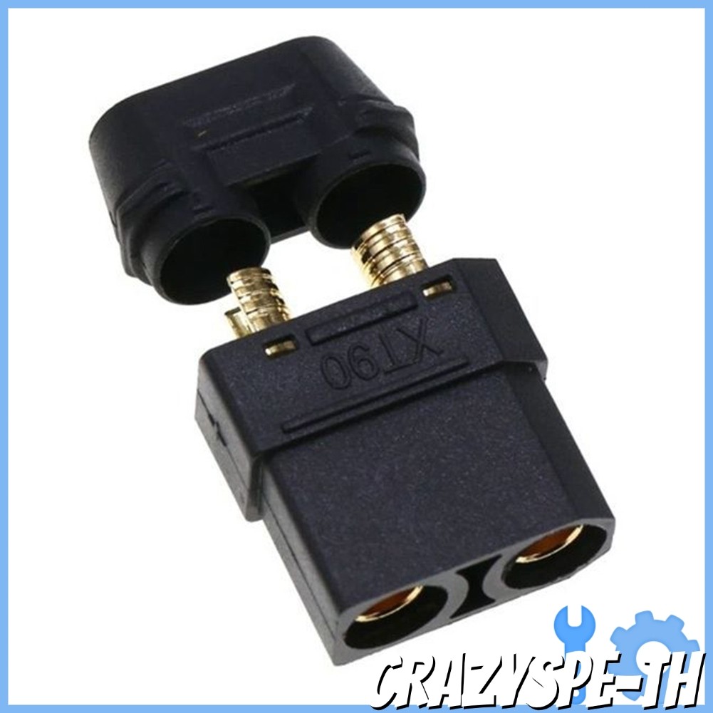 CRAZYSPEfor XT90 ขั้วต่อแบตเตอรี่ชุบทองชายสําหรับขั้วต่อ XT90 XT90H-F