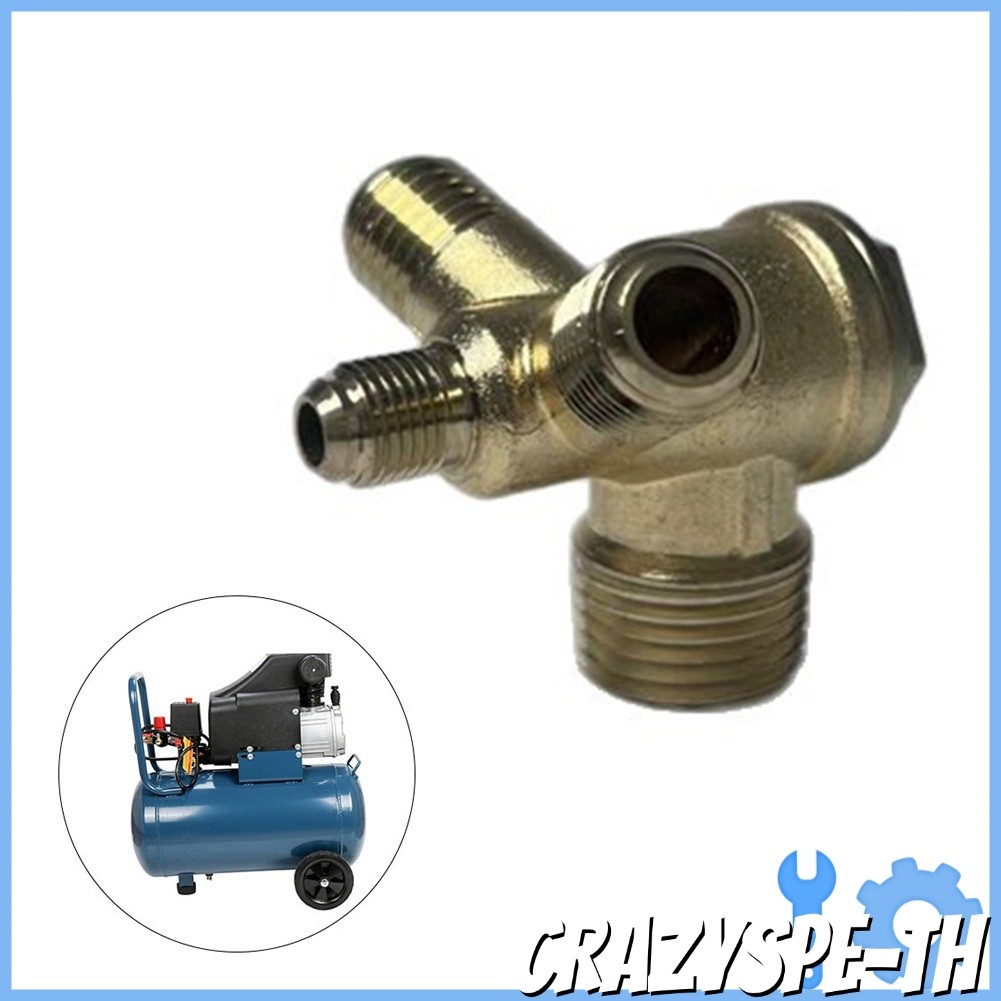 CRAZYSPEV-Type Check Valve Air Compressor Check Valve 4 Way Connector Pressure Fitting