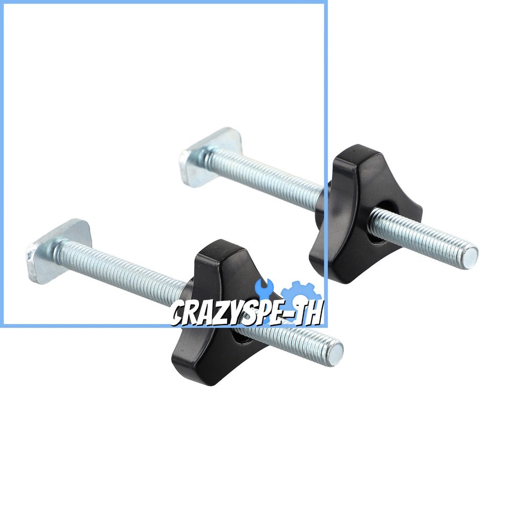 CRAZYSPE2 ชุด M8 T-Track Bolts ลูกบิด T Slot Bolts และ Knobs Clamps สําหรับงานไม้ Jigs
