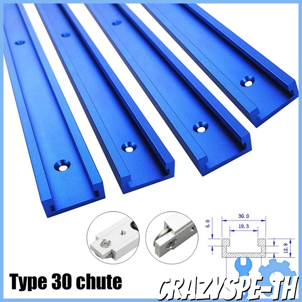 CRAZYSPEAluminium Alloy T-tracks Slot Miter Track และ Miter Bar Slider ตาราง 100-500 มม.