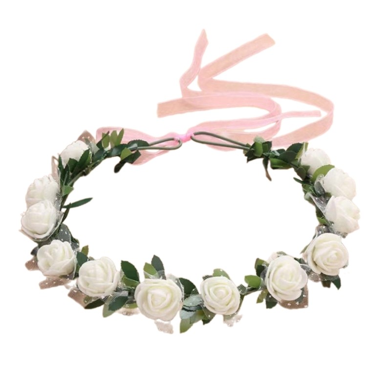 Flower Headbands Women Bride Flower Crown Bride Flower Wreath Wedding