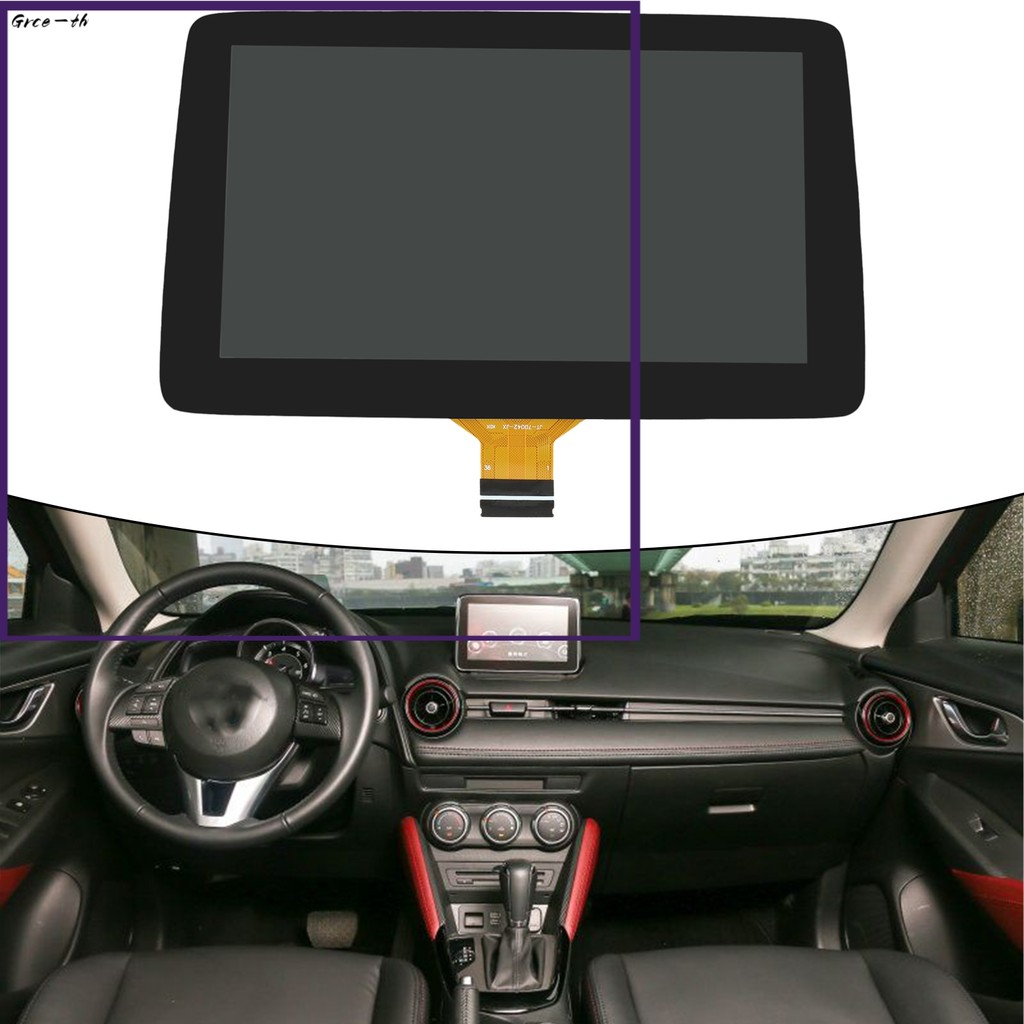 ❤️7 นิ้วจอแสดงผล LCD สําหรับ Mazda CX-3 MX-5 วิทยุ Nav Monitor TM070RDZ38 [grce-th]