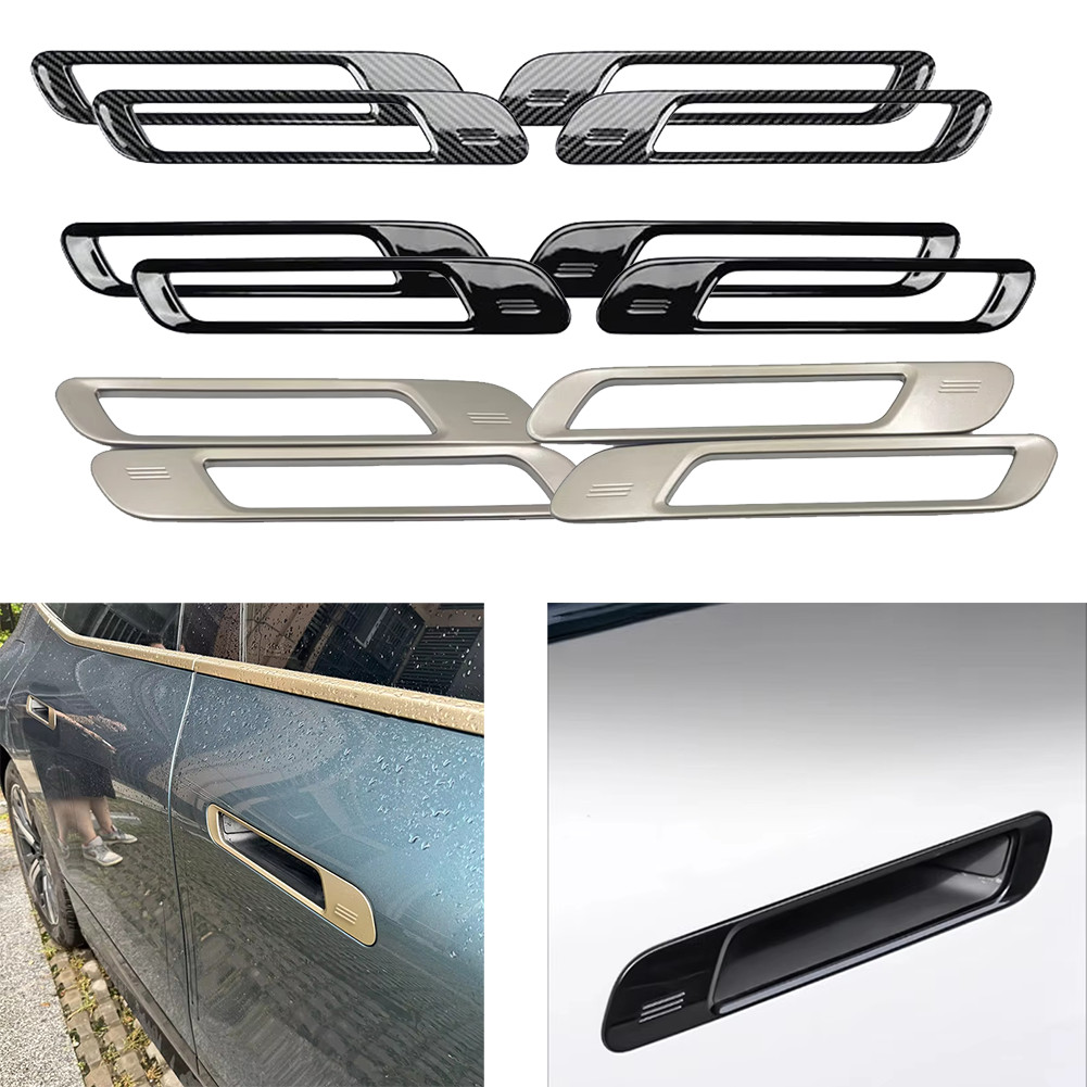 ❤️4pcs รถประตูฝาครอบประตู protector trim สําหรับ BMW 7 series i7 G70 2023-2025 [grce-th]