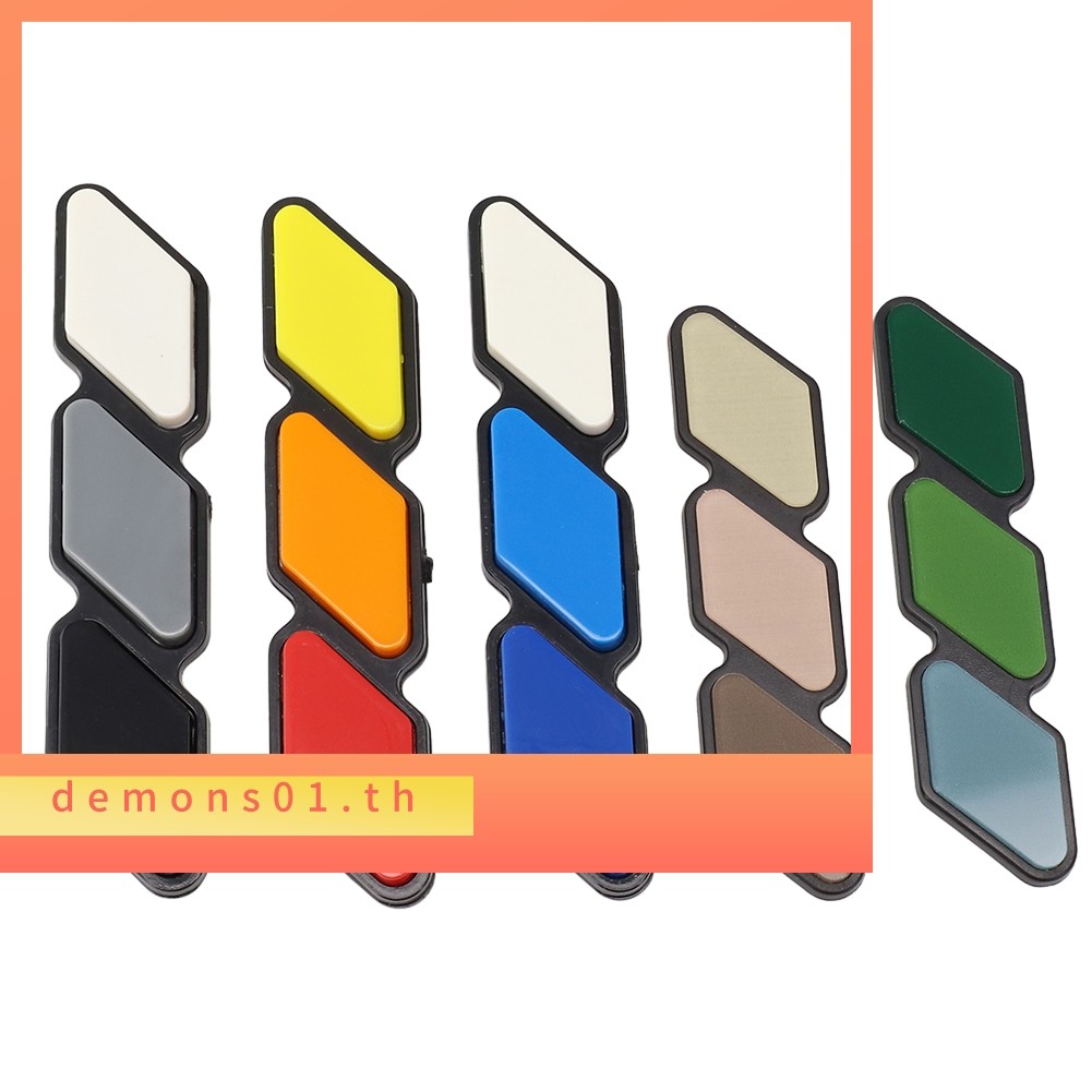 DEMNTri-color 3 Grille Badge emblem สําหรับ Toyota 4Runner Rav4 Highlande