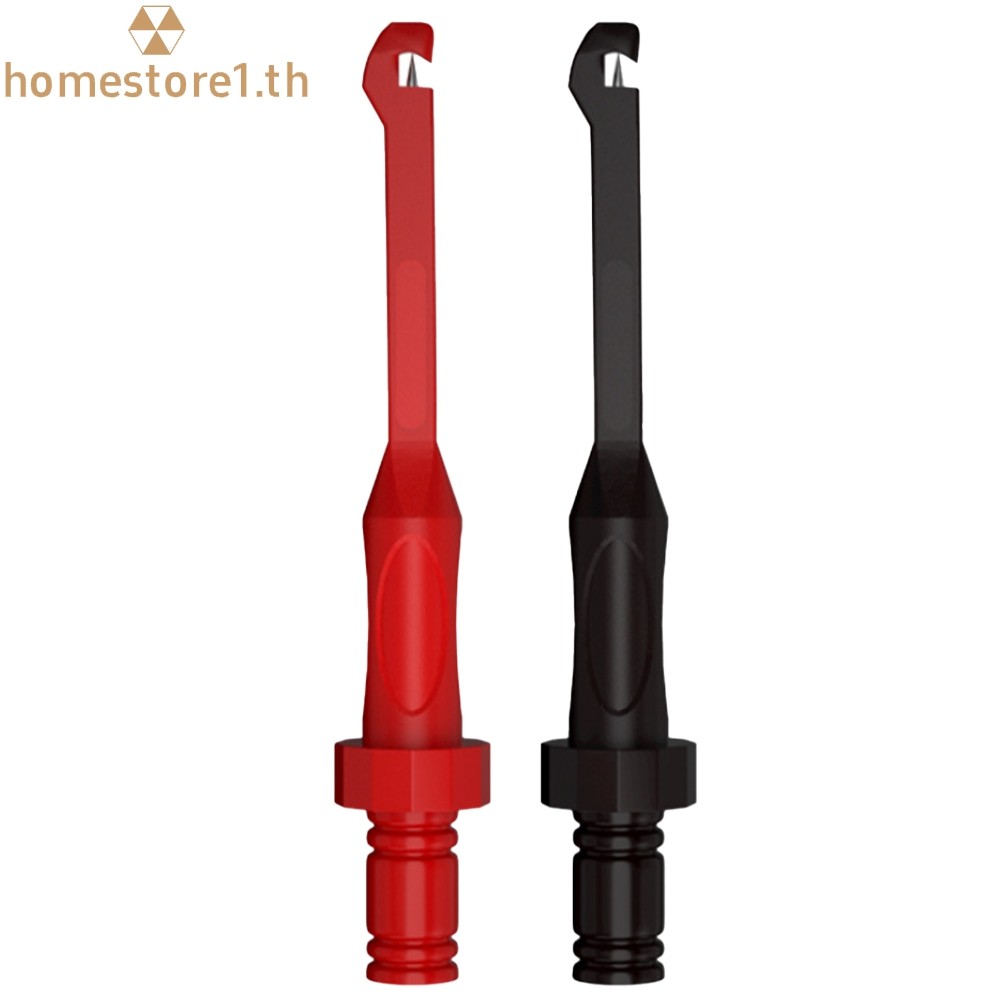 [homestore1]Test Probe Clip Non-Destructive Wire-Piercing 4MM Hook Tool สีแดงสีดํา J.30057
