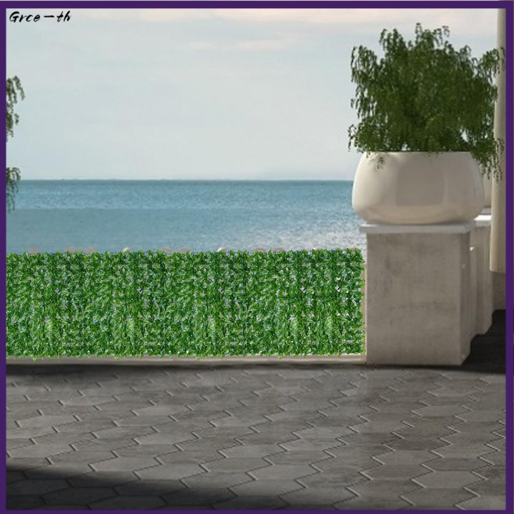Clearance ราคา0.5*1M ประดิษฐ์ Hedge สําหรับ Leaf Garden Fence Privacy Mesh Outdoor Decor[grce-th]