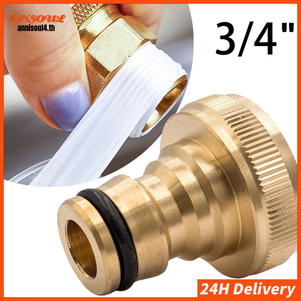 24H การจัดส่งBrass G3/4in Garden Tap Connector ท่อน้ํา Adaptor Quick Release