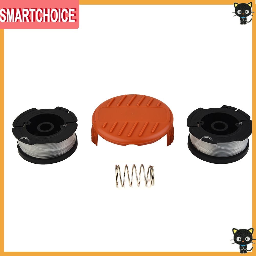 SMARTCHOICEStrimmer Cover Cap + Spool and Line สําหรับ Black & Decker GLC3630L GLC3630L20❀