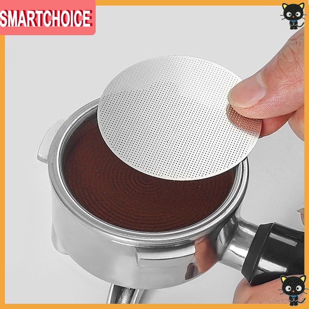 SMARTCHOICE51 53 58mm Espresso Puck Screen Coffee Portafilter Basket Filters StainlessSteel❀