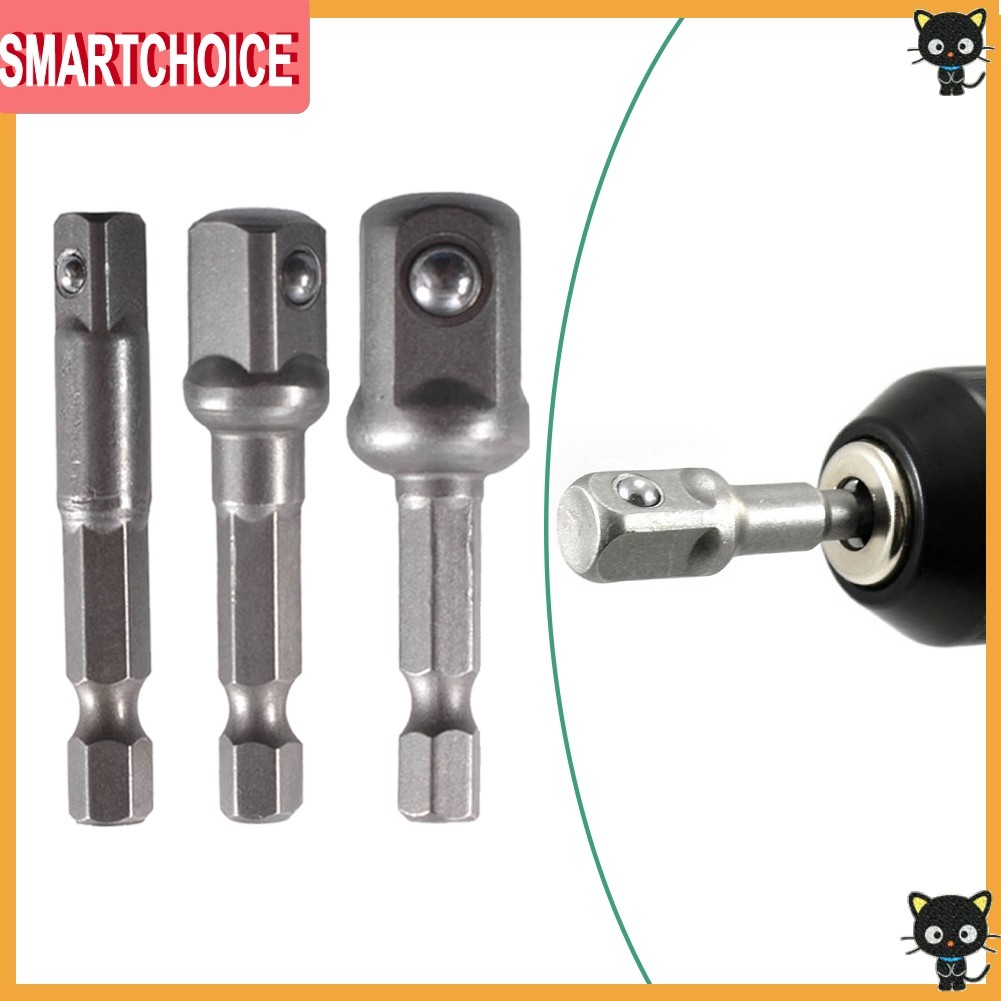SMARTCHOICESocket Adapter Hex Shank Extension Drill Bits Bar Set สําหรับ Adapt To สําหรับประแจผลกระท