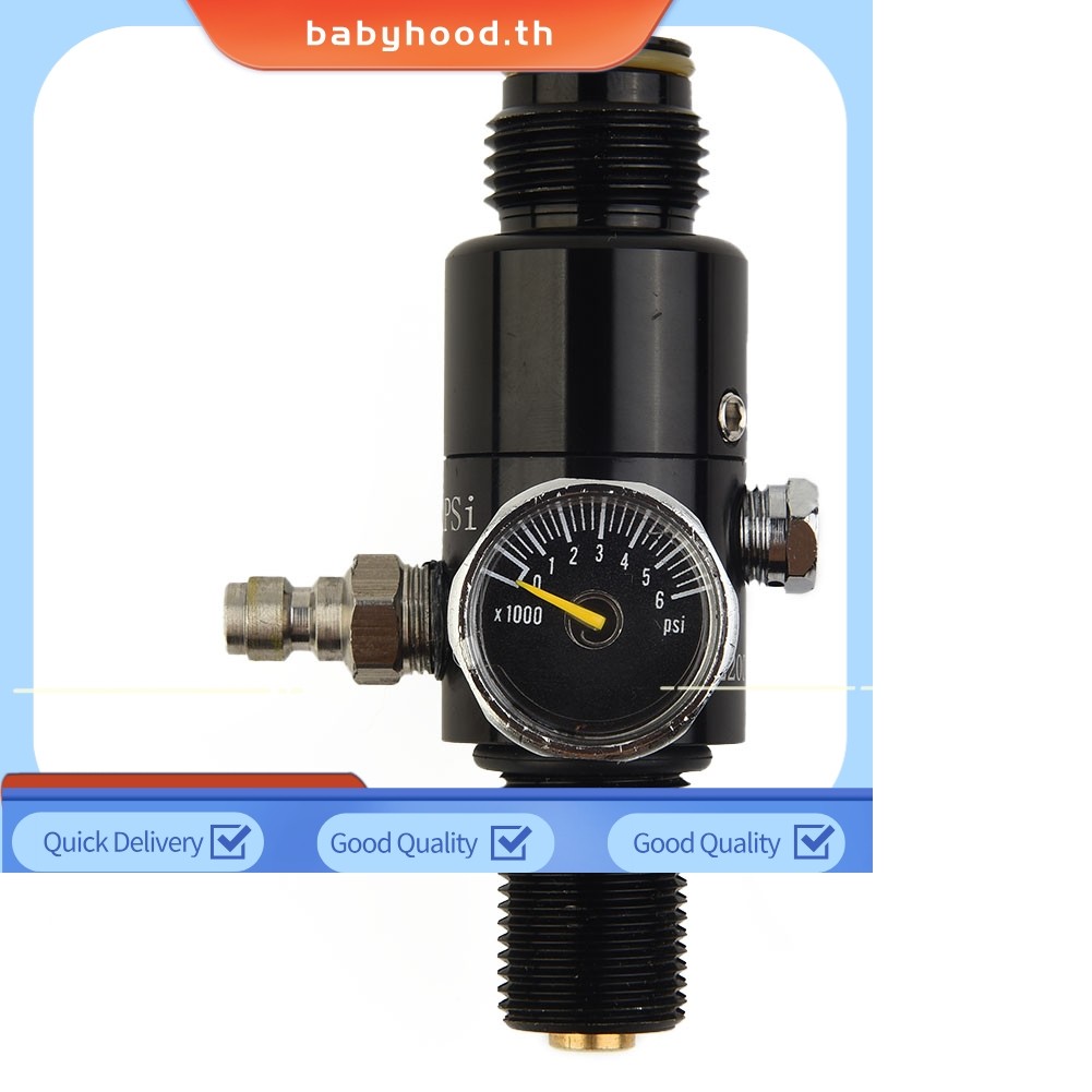 BABYHOOD เครื่องควบคุมวาล์ว PCP แบบเธรด 4500PSI HPA เอาต์พุต 2200PSI M18x1.5