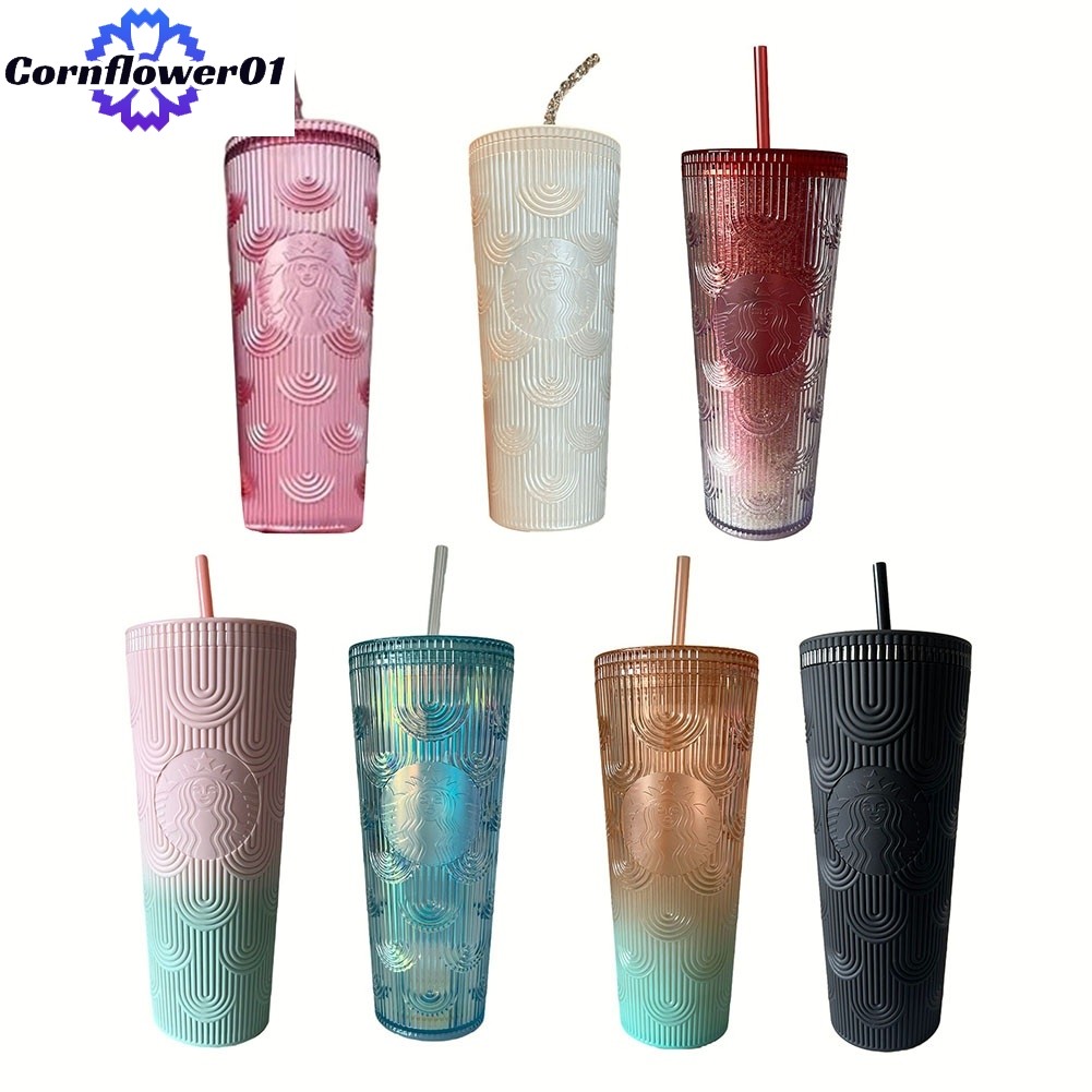 [COFW] สําหรับStarbucks Cup Siren Mermaid GoddessสําหรับAuroraถ้วยฟางความจุขนาดใหญ่ 700ml