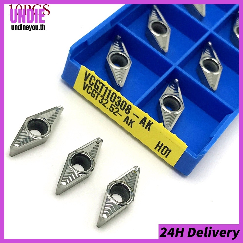⭐จัดส่ง 24 ชม.⭐สําหรับอลูมิเนียม VCGT110308-AK H01 VCGT220.5-AK CNC คาร์ไบด์อลูมิเนียมเปลี่ยนเม็ด