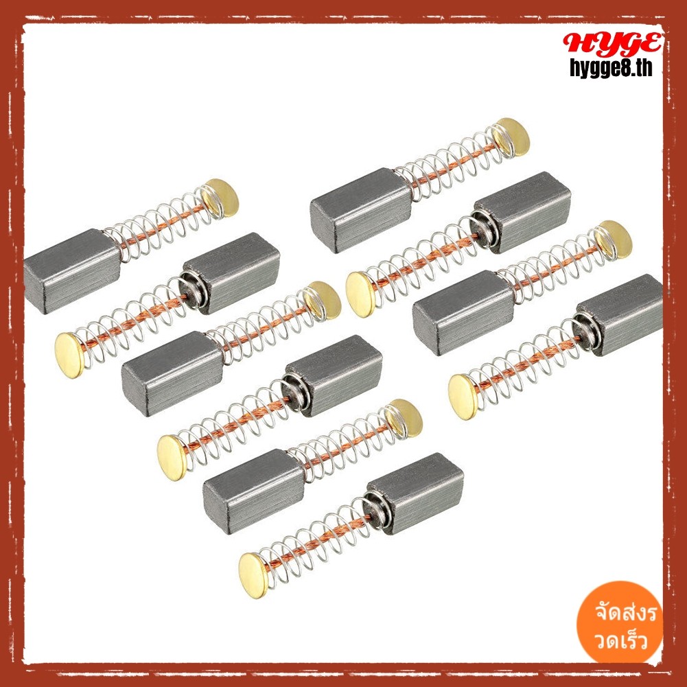 <HYGE> แปรงคาร์บอน 10 ชิ้นสําหรับมอเตอร์ไฟฟ้า 10x5x5 มม. อะไหล่ทดแทน❀