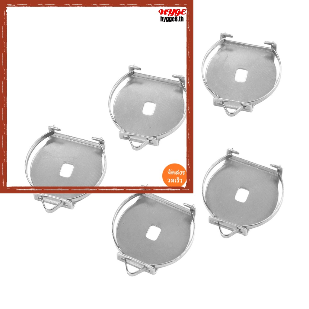 <HYGE>สําหรับ Bearking รอกตกปลา Stainless Steel Sound สปริง release Click Hloder❀