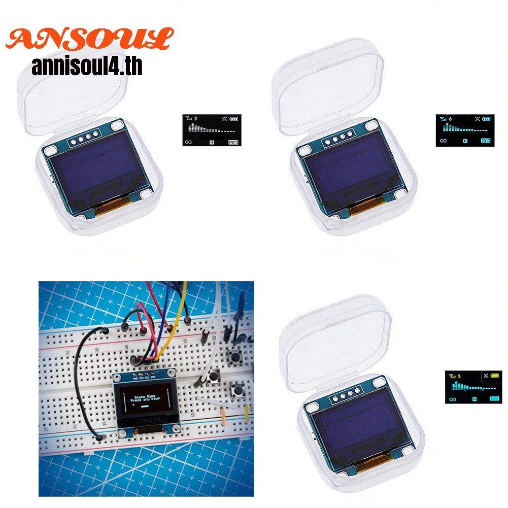 3 ชิ้น 0.96 นิ้วสําหรับโมดูลจอแสดงผล OLED (128x64) หน้าจอ I2C สําหรับ Arduino