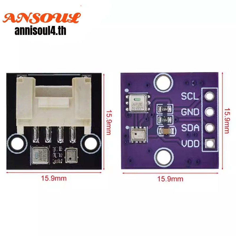 AHT20 + สําหรับโมดูลเซ็นเซอร์ความดันอุณหภูมิ ความชื้น และ Barometric BMP280