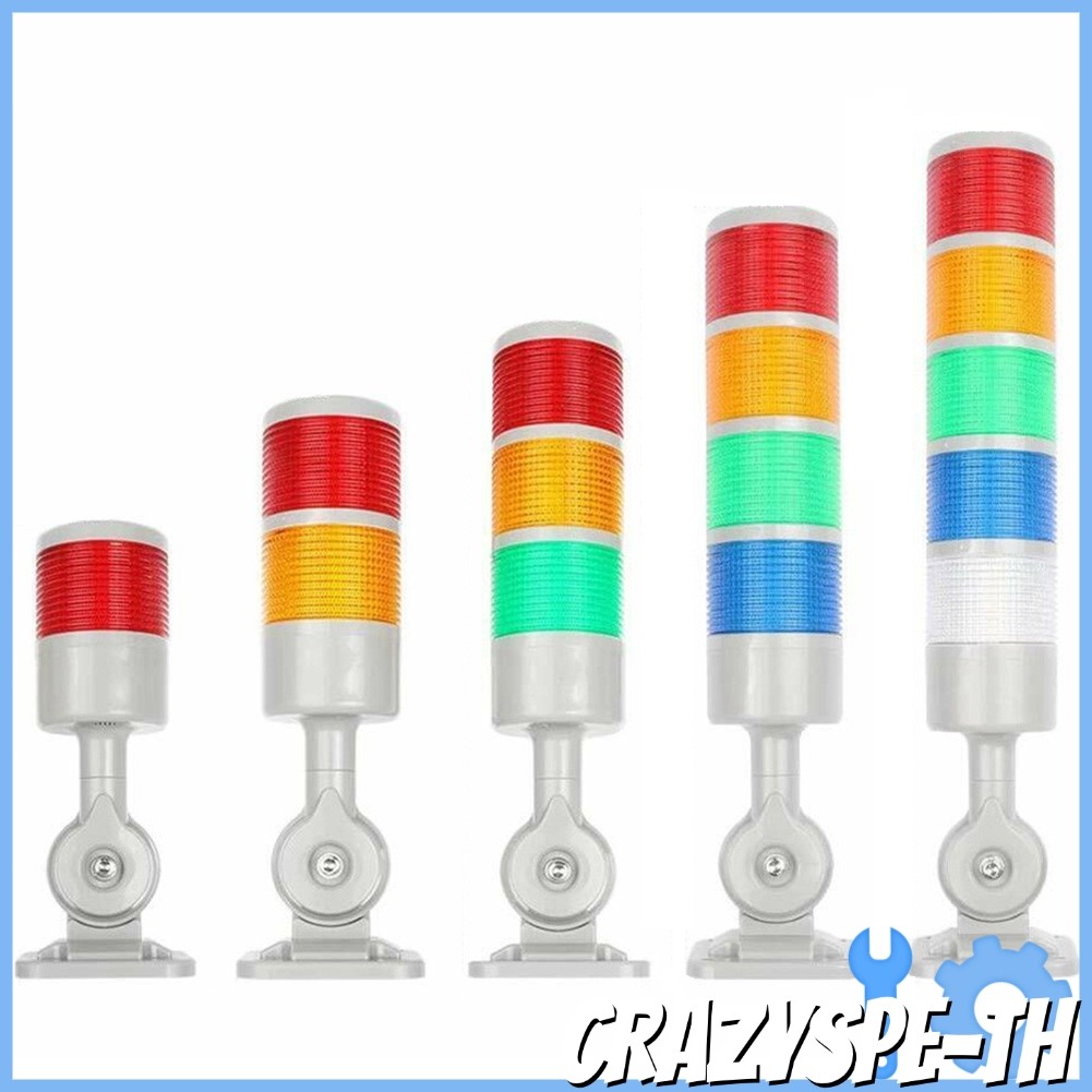 CRA12V Led Signal Tower Stack Lights โคมไฟคอลัมน์ Andon ไฟพร้อมฐานหมุนได้