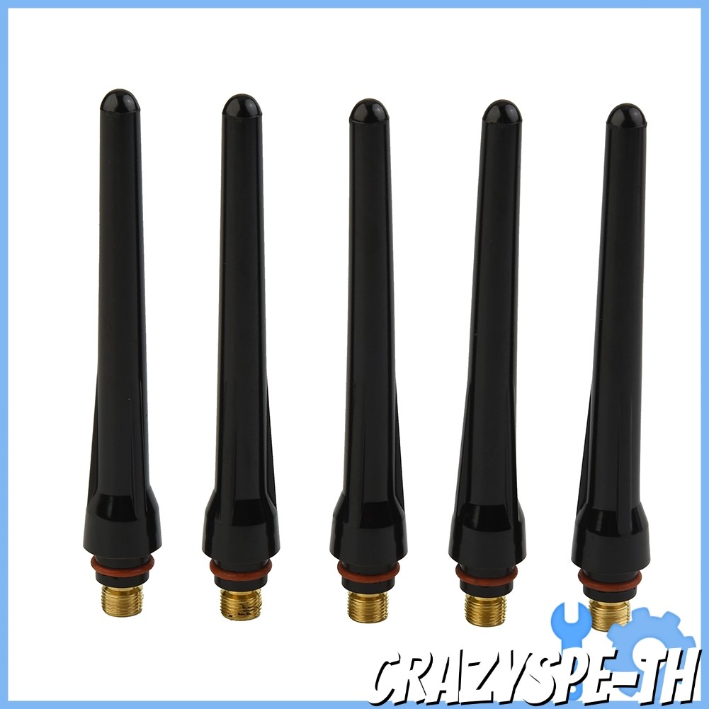 CRA5pcs 57Y02 ถ้วยหลังยาวสําหรับไฟฉายเชื่อม Tig WP-17 WP-18 WP-26