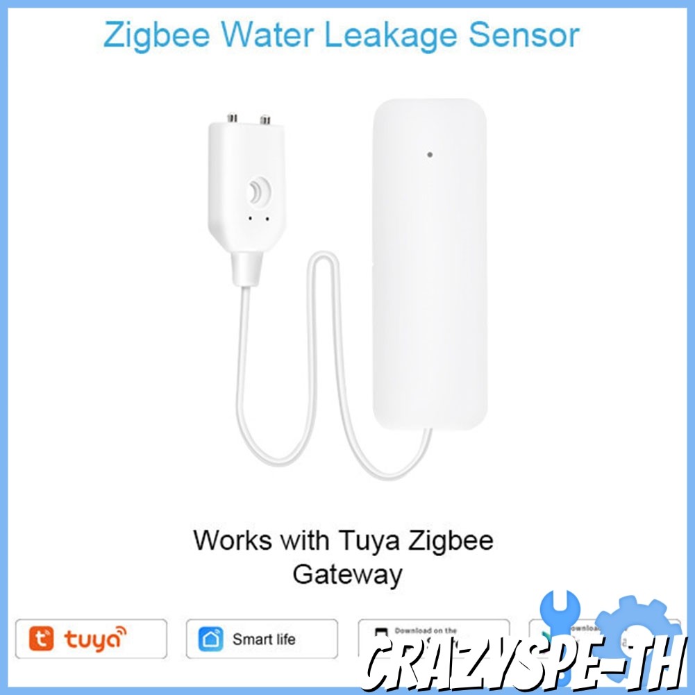 CRA เครื่องตรวจจับน้ํา Overflow Leak Alarm, สําหรับ Tuya Zigbe Water Alarm Water Sensor