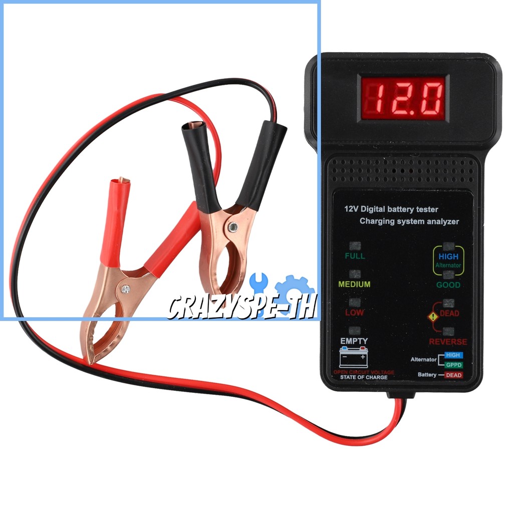 CRA12V เครื่องทดสอบแบตเตอรี่ 100-2000CCA รถเครื่องตรวจจับปริมาณไฟฟ้าเครื่องมือวินิจฉัย