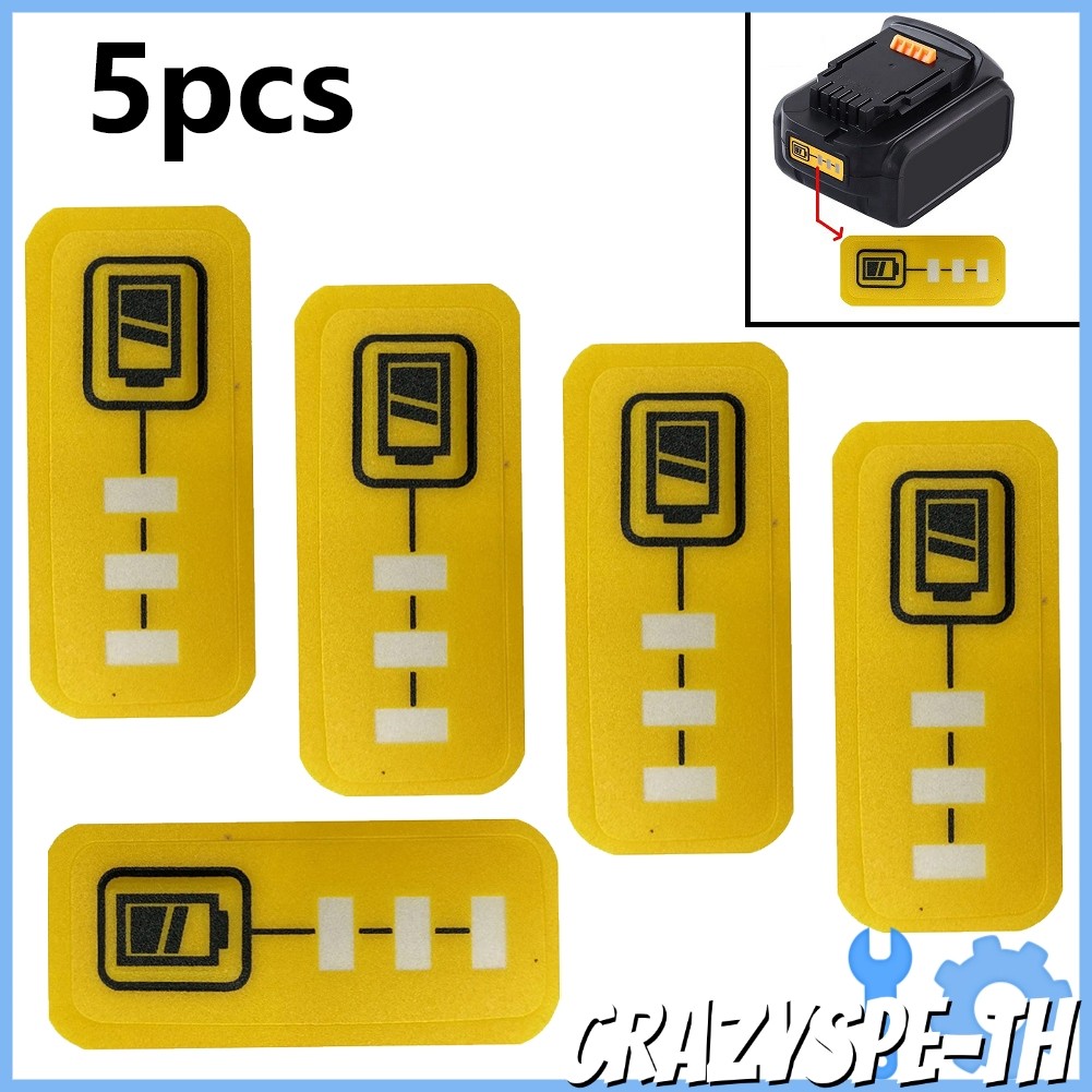 CRA5PCS DCB200 แบตเตอรี่ความจุสติกเกอร์สําหรับ 18V DCB140 สําหรับ DCB182