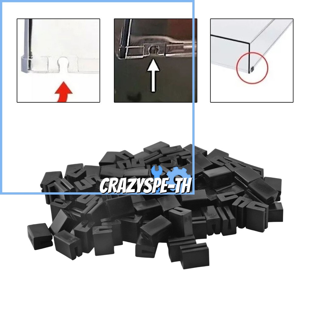 CRAfor Technics สําหรับ SL-1200 สําหรับ SL-1210 ฝาปิดพลาสติกเท้า/ฟุตมุม Dampers