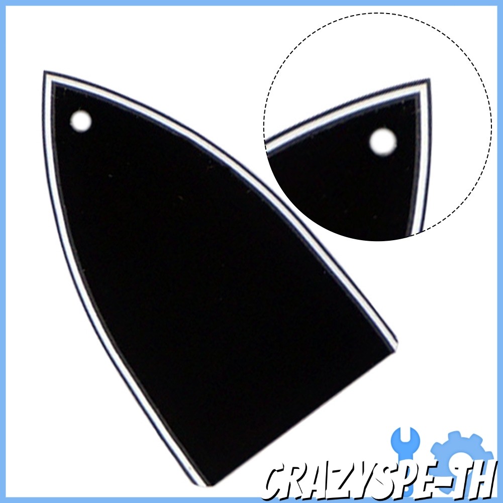 CRA1 Hole 3 Ply Truss Rod Cover สําหรับกีตาร์ไฟฟ้าอุปกรณ์เสริมทดแทนสีดํา