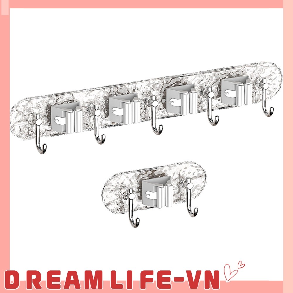 [DREAMLIFE]Broom Hook Holder Wall Mount Mop Organizer Holder Stainless Steel Storage Hook