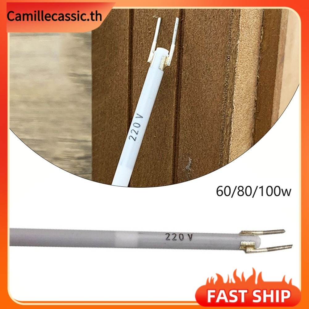 [CAMILLES]1PC 220V ปรับอุณหภูมิได้ หัวแร้งไฟฟ้า เครื่องทําความร้อน 60/80/100W