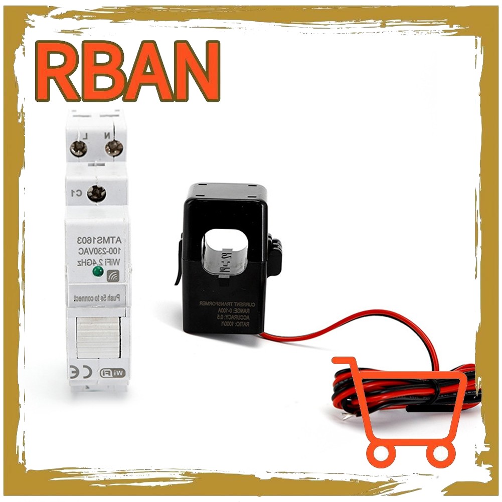 RBANATMS1603 สําหรับ Tuya Single Phase Wifi สมาร์ท KWH Meter รีโมทคอนโทรล Energy Meter